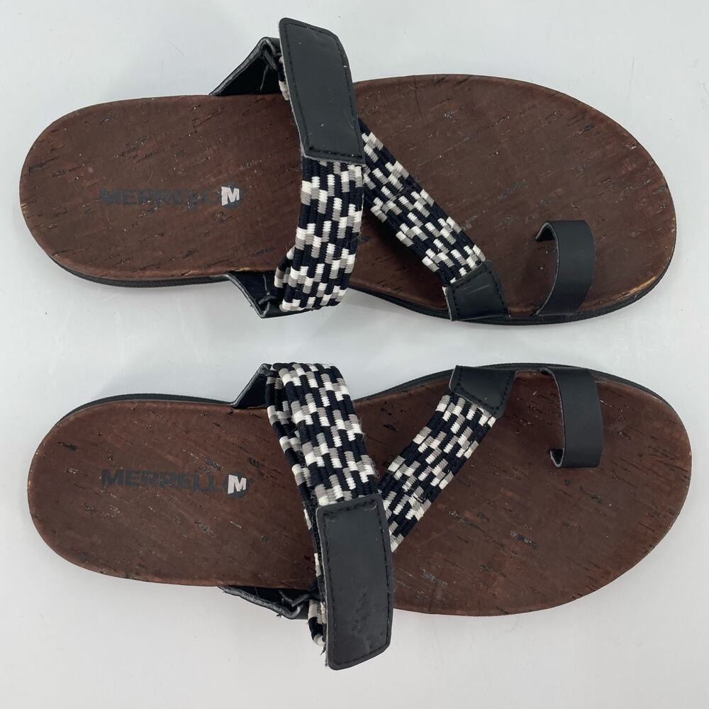 Merrell Women's Around Town Sunvue Thong Woven Strappy Sandals, Sz. 7 #J94154‎ - Picture 5 of 13